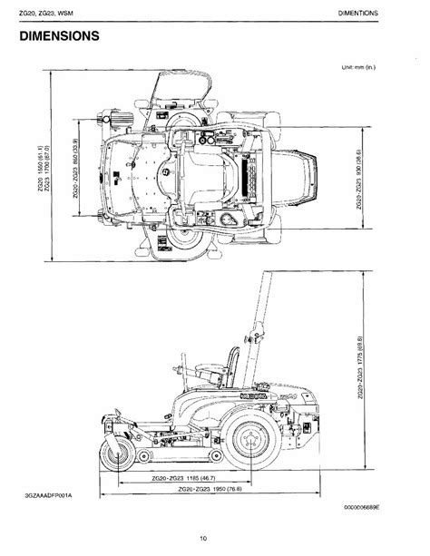 kubota zg  turn mower service repair workshop manual
