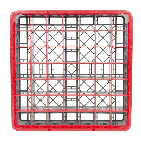 noble products  compartment gray full size glass rack   red extender noble products