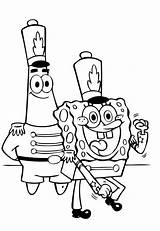 Coloring Patrick Having Fun Cliparts Star Bob People Sponge Together Clipart Favorites Add Library sketch template