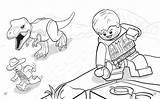 Jurassic Coloring Pages Lego Wonder sketch template
