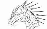 Nightwing Slitherwing Dragon sketch template