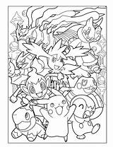 Coloring Pokemon Pages Go Characters sketch template