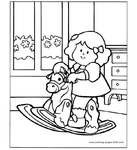 fisher price color page coloring pages  kids cartoon characters