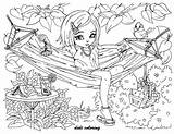 Coloring Pages Printable Summer Girl Girls Teenagers Difficult Teens Hard Hammock Fun Time Cute Enjoy Kids Colouring Teen Filminspector Color sketch template