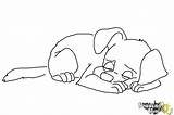 Sleeping Dog Draw Drawing Step Curled Cat Coloring Easy Animal Drawings Drawingnow Animals Sketches Steps Print Getdrawings Kids Choose Board sketch template