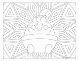 Coloring Pokemon Happiny Windingpathsart Adult sketch template