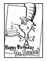 Seuss Coloring Dr Birthday Pages Happy Printable March Suess Thing Template Party Pdf Preschool Ham Eggs Print Drawing Sheets Color sketch template