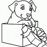 Coloring Pages Christmas Puppies Puppy Print Popular sketch template