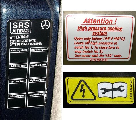 series decals stickers labels restoration guide mercedes benz forum