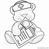Bear Coloring Nurse Sculptures Coloring4free Outline Related Posts sketch template