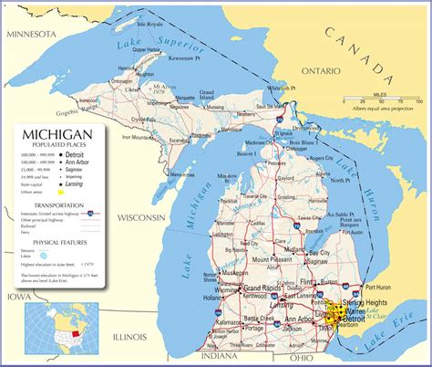 map  michigan county state parks cities counties  map