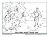 Lazarus Jesus Raised Craft Sundayschoolzone Cares Zone sketch template