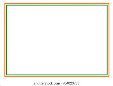 green color border frame white background stock illustration
