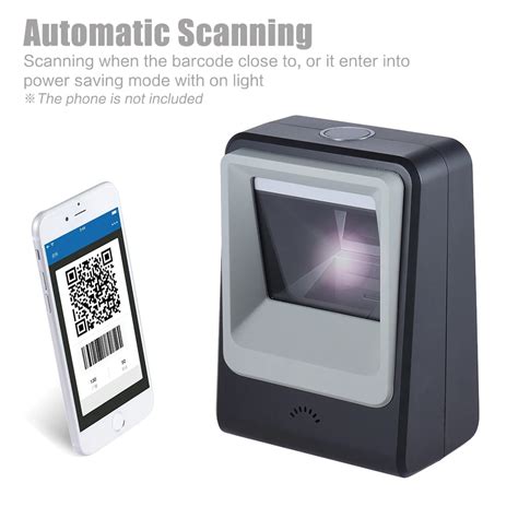 wired automatic desktop  barcode  qr code image scanner reader scanning platform hands