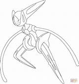 Deoxys Pokemon Coloring Pages Form Speed Printable Color Supercoloring Generation Online Drawing Colouring Deviantart Print Choose Board sketch template