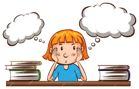 thinking student clipart