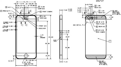 iphone  fully dimensioned design drawing      imore