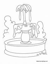 Fountain Coloring Water Pages Park Drawing Clipart Beautiful Printable Sketch Color Tap Kids Getdrawings Library Getcolorings Print Simple Template Popular sketch template