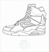 Shoe Coloring Converse Getcolorings Pages Exciting Jordan sketch template