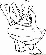 Emolga Farfetch Froakie Getcolorings Farfetchd Pokémon sketch template