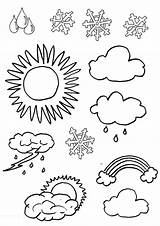 Coloring Pages Weather Printable Print sketch template