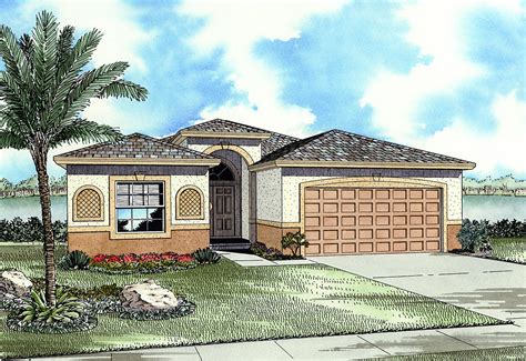 florida style home plan  main floor master aa architectural designs house plans