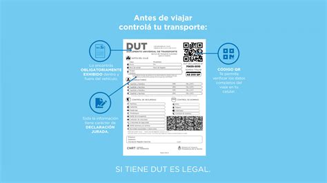 nuevo documento universal de transporte dut argentinagobar