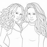 Pages Coloring People Colouring Detailed Bff sketch template