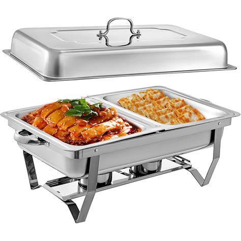 size catering stainless steel chafer chafing dish sets  qt full size buffet ebay