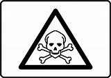 Sign Poison Poisonous Safety Symbol Caution Toxic Clipart Chemicals Chemical Signs Coloring Pages Graphic Cliparts Printable Clip Template Road Library sketch template