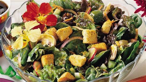 Mixed Green Salad With White Wine Vinaigrette Recipe From