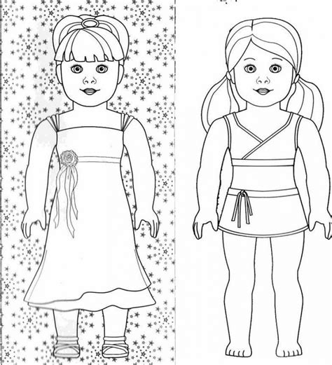 american girl coloring pages fg