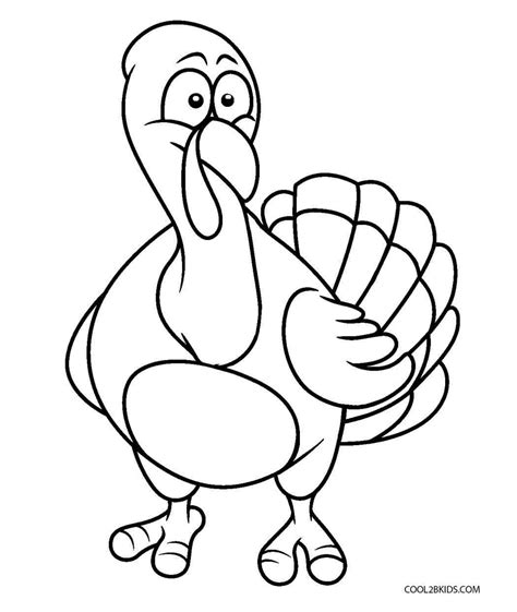 printable turkey coloring pages  kids coolbkids turkey