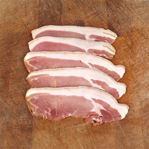 unsmoked  bacon essex butcher blackwells farm shop