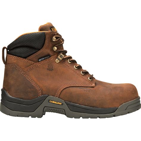 carolina mens  waterproof work boots brown size  extra wide model ca northern