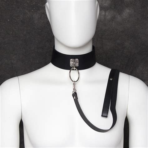 leather sex bdsm bondage collar fetish neck bondage restraints slave