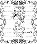 Besties Coloring Digi Nurse Rx Stamp Instant Doll Dr Well sketch template