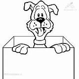 Kleurplaten Honden Hond Doos Dieren Cachorros Mewarnai Anjing Malvorlage Caini Chiens Colorat Animasi Cadou Animierte Sfatulmamicilor Bergerak Animaatjes Planse Cani sketch template