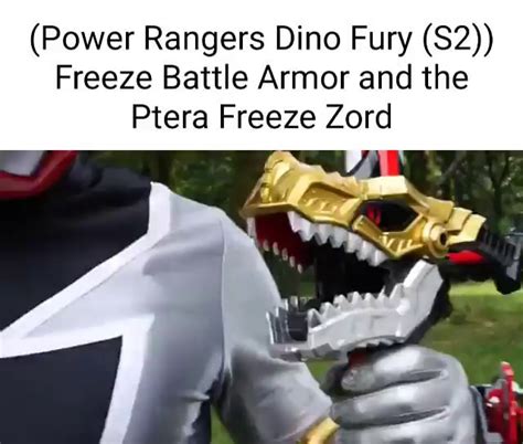 power rangers dino fury freeze battle armor   ptera freeze zord