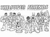 Coloring Super Friends Dc Pages Getcolorings Printable Color sketch template