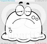 Blob Clipart Pudgy Sad Cartoon Drunk Outlined Coloring Vector Cory Thoman Illustration Royalty Regarding Notes Quick Clipartof sketch template