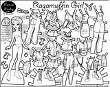 Ragamuffin Marisole Paperthinpersonas Thin Bw sketch template
