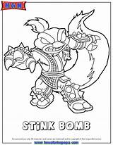 Swap Coloring Skylanders Stink Bomb Force Designlooter Un Life Pages Tableau Choisir sketch template