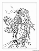 Coloring Pages Fairy Mystical Printable Fantasy Mythical Creatures Adult Colouring Realistic Mermaid Print Dragon Faerie Molly Coloring4free Grayscale Fairies Adults sketch template