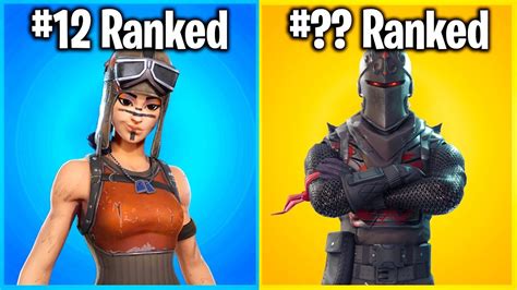 Ranking Every Battle Pass Skin In Fortnite From Worst To Best Youtube