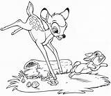 Bambi Thumper Coloring Disney Pages Walt Characters Wallpaper Drawing Fanpop Getdrawings Background sketch template