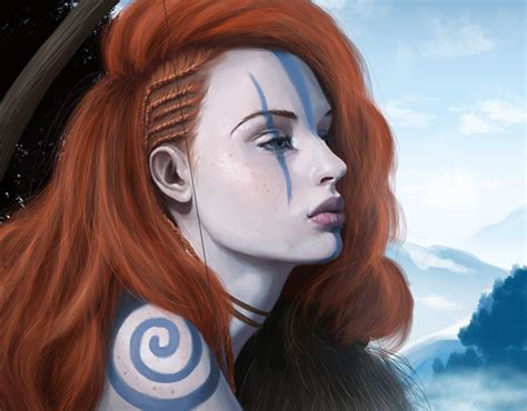 Women Redhead Archers Fantasy Art Artwork Tattoo