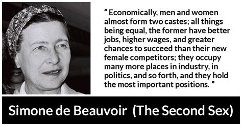 “economically Men And Women Almost Form Two Castes All Things Being