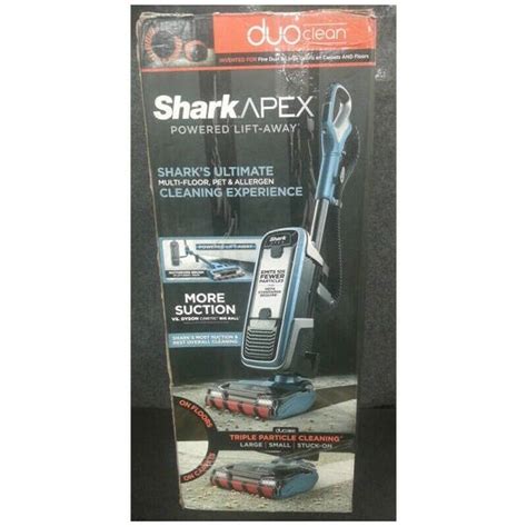 shark ax  apex powered lift  duoclean upright vacuum   cyan ebay search