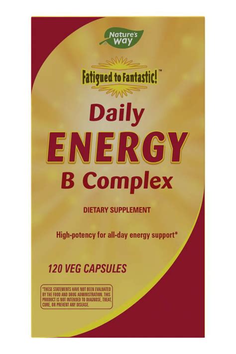 nature s way fatigued to fantastic daily energy b complex 120